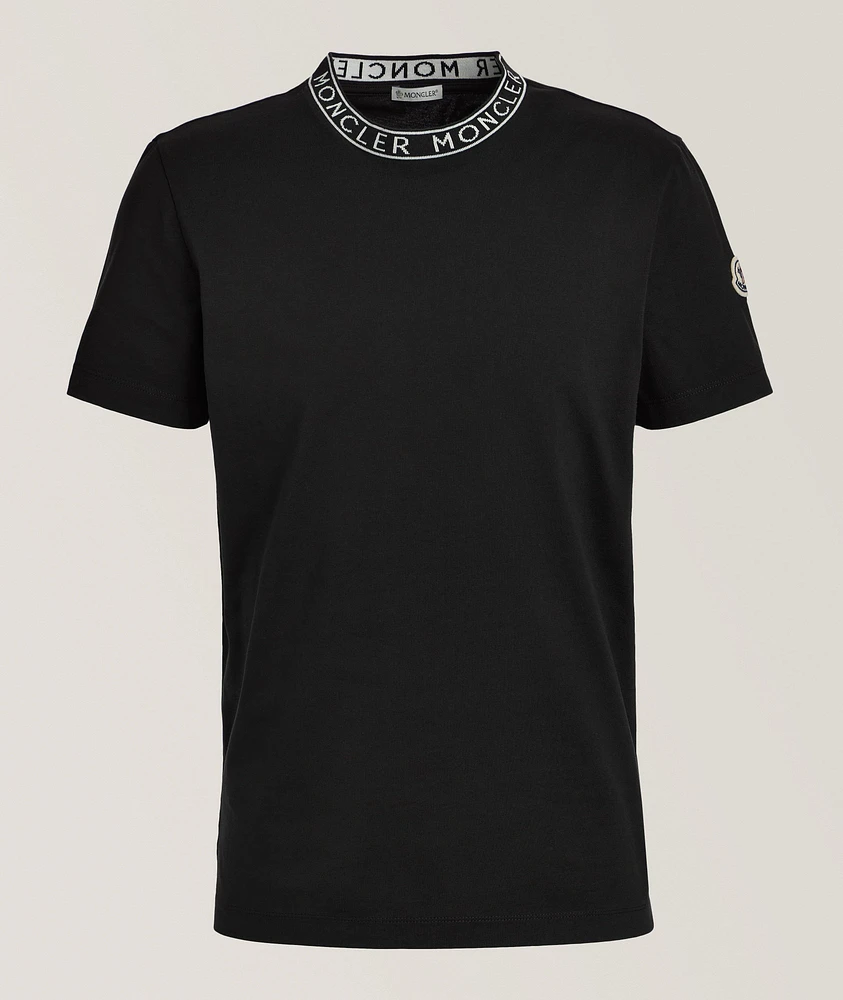 Logo Neck Cotton T-Shirt