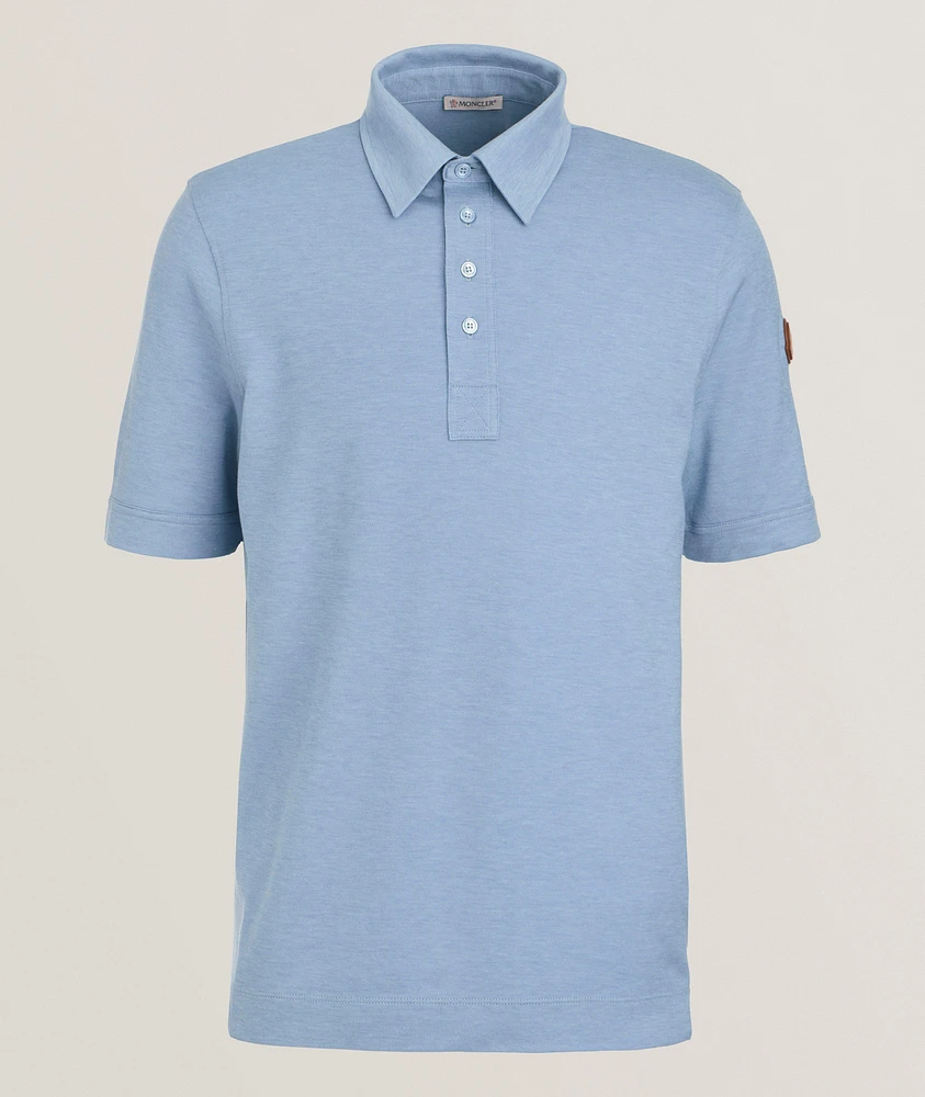 Logo Patch Cotton-Lyocell Polo