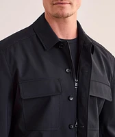 Wool-Blend Gabardine Overshirt