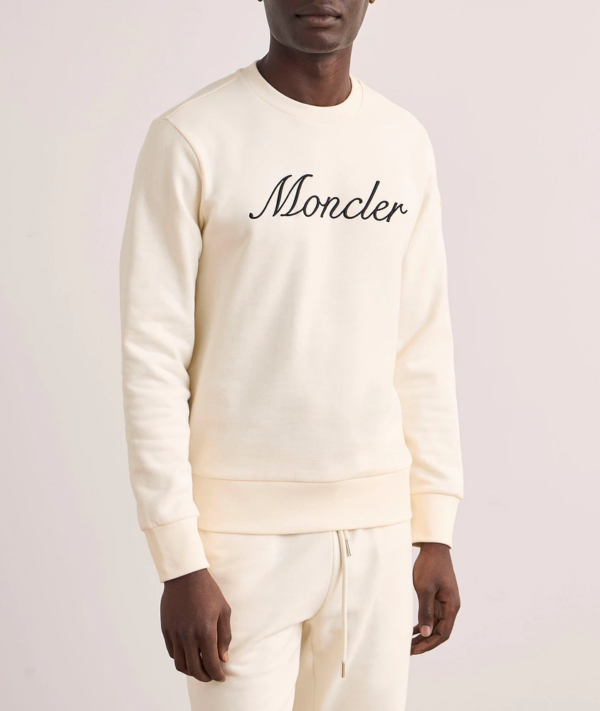 Embroidered Cursive Logo Sweatshirt