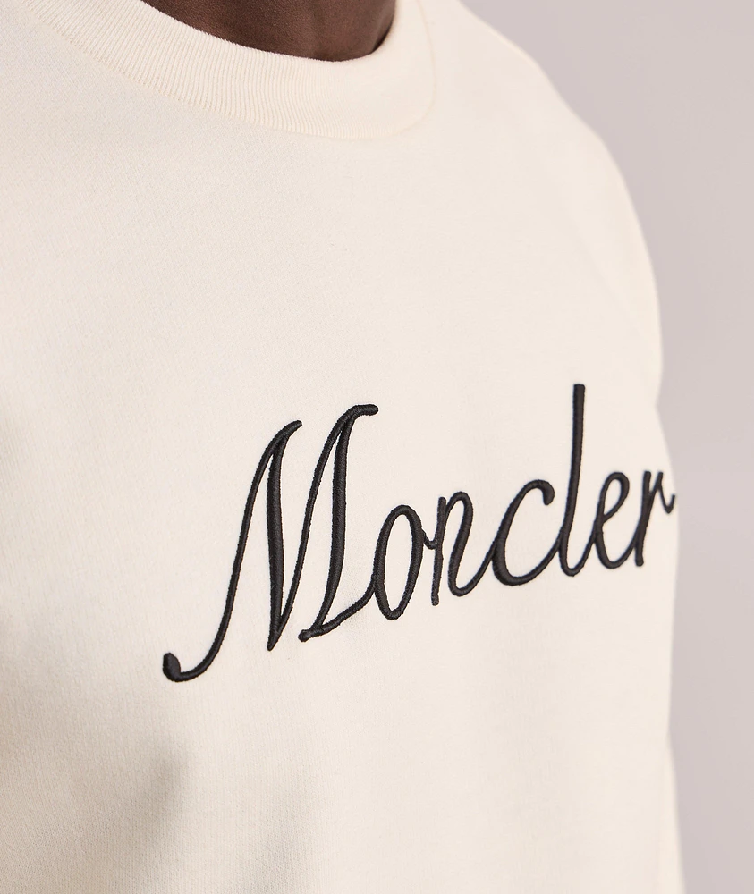Embroidered Cursive Logo Sweatshirt