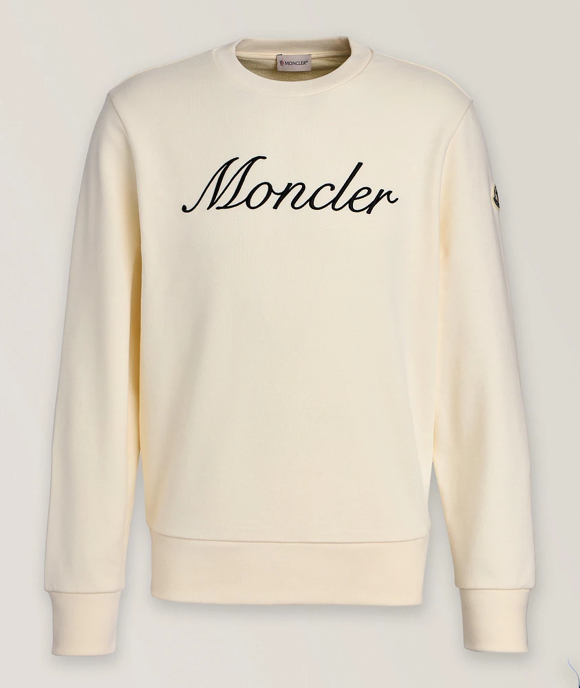 Embroidered Cursive Logo Sweatshirt