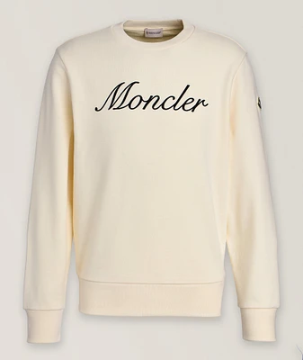 Embroidered Cursive Logo Sweatshirt
