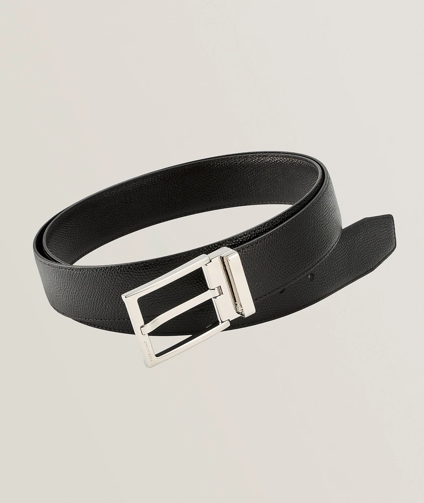Reversible Rectangular Leather Belt