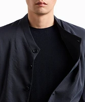Chevron Wool-Blend Crewneck Sweater
