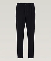 Pleated Stretch Seersucker Trousers