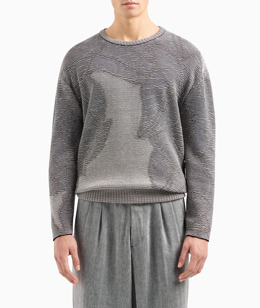 Jacquard Cotton-Cashmere Blend Sweater