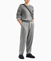Jacquard Cotton-Cashmere Blend Sweater
