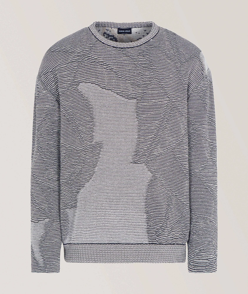 Jacquard Cotton-Cashmere Blend Sweater
