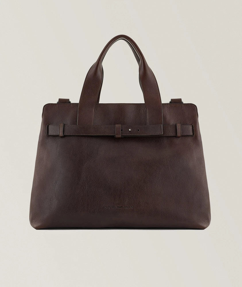 Smooth Leather Duffel Bag