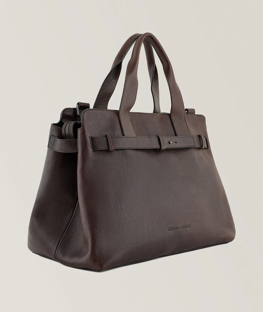 Smooth Leather Duffel Bag