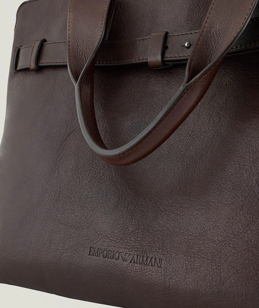 Smooth Leather Duffel Bag