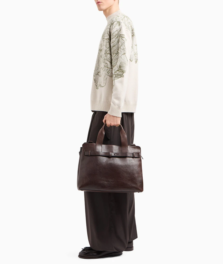 Smooth Leather Duffel Bag