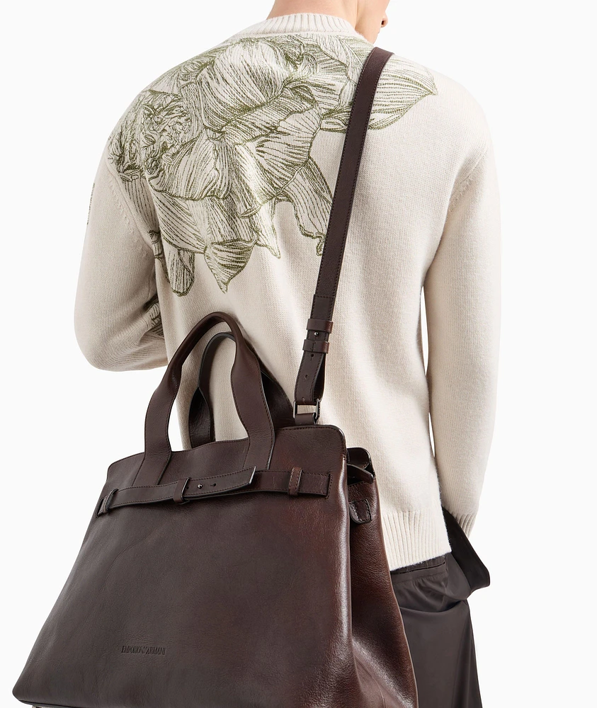 Smooth Leather Duffel Bag