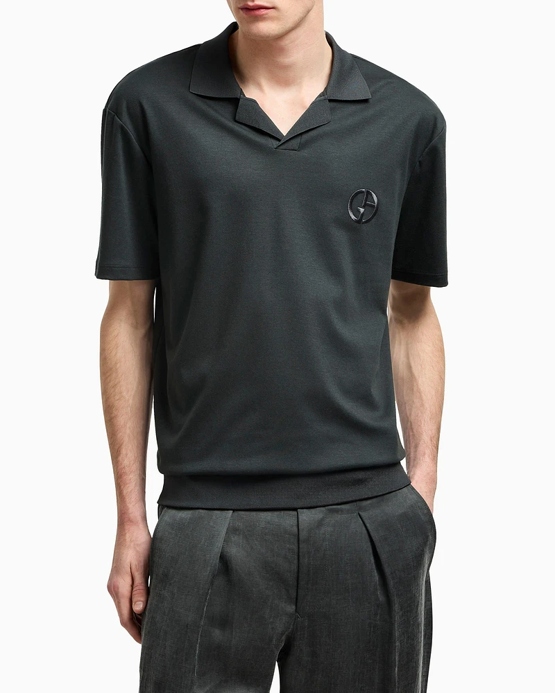 Logo Cotton-Cashmere Polo