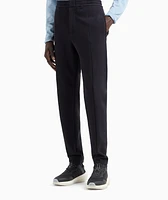 Travel Essentials Textured Cotton-Blend Joggers