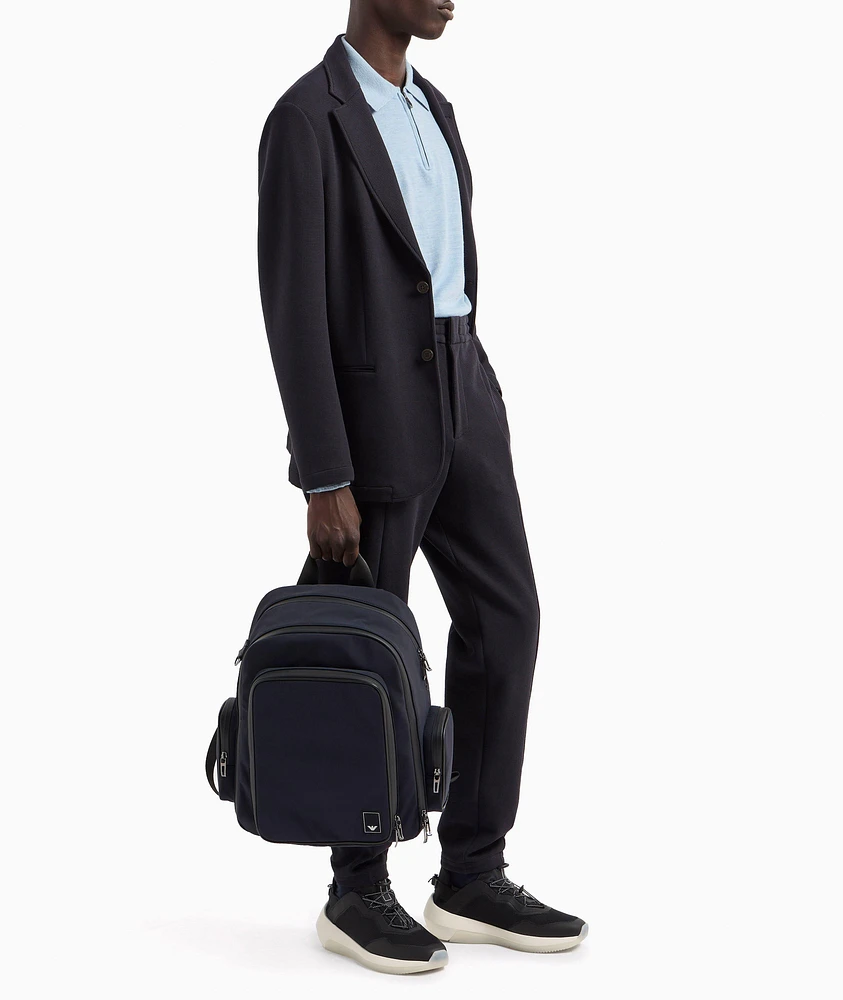 Travel Essentials Textured Cotton-Blend Joggers