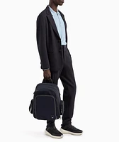 Travel Essentials Textured Cotton-Blend Joggers