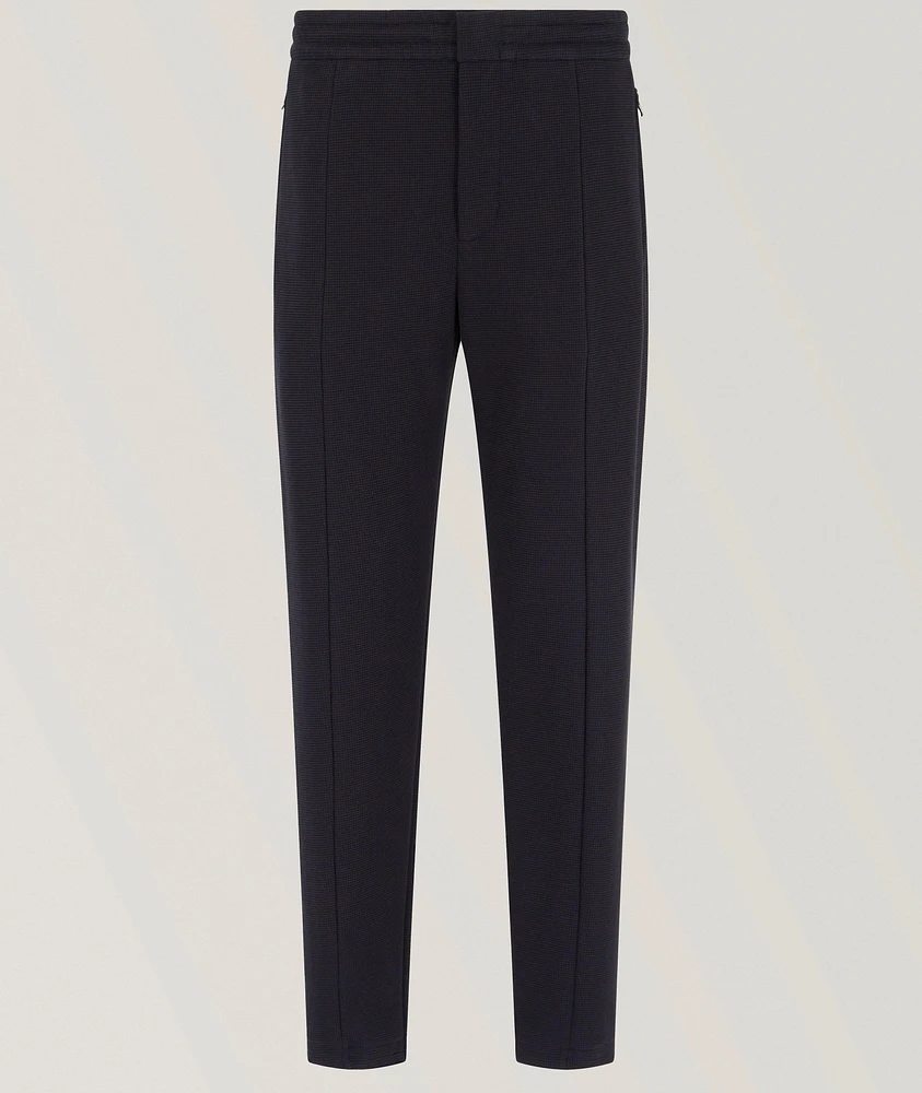 Travel Essentials Textured Cotton-Blend Joggers