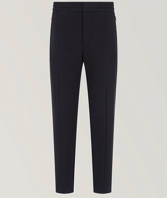 Travel Essentials Textured Cotton-Blend Joggers