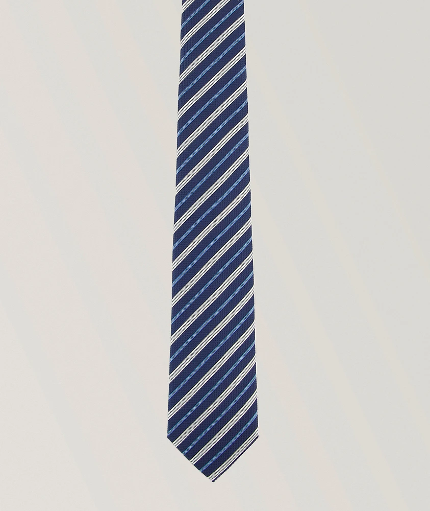 Stripe Jacquard Silk Tie