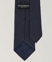 Jacquard Motif Silk Tie