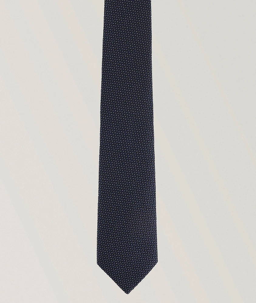 Jacquard Motif Silk Tie