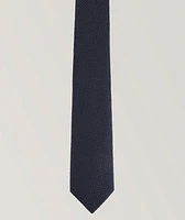 Jacquard Motif Silk Tie