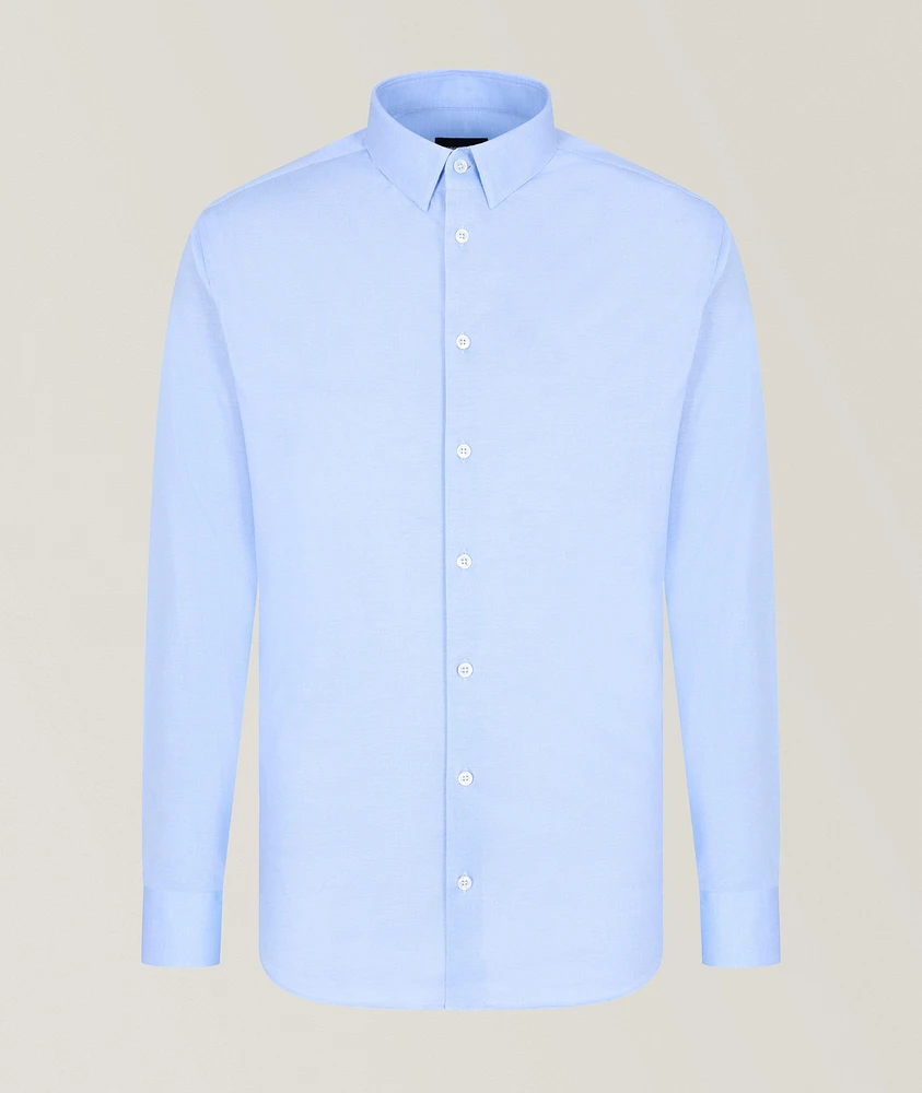 Slim-Fit Cotton Jersey Dress Shirt