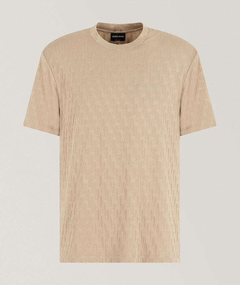 Geometric Jacquard T-Shirt