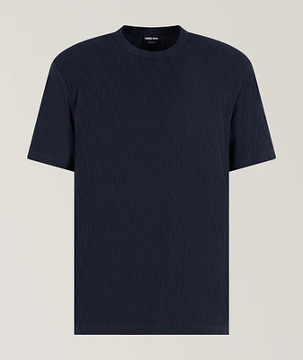 Geometric Jacquard T-Shirt