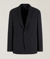 Shawl Collar Silk-Blend Sport Jacket