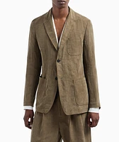 Linen-Blend Sport Jacket