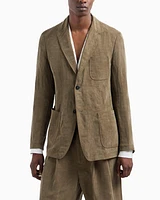 Linen-Blend Sport Jacket