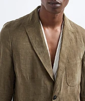 Linen-Blend Sport Jacket