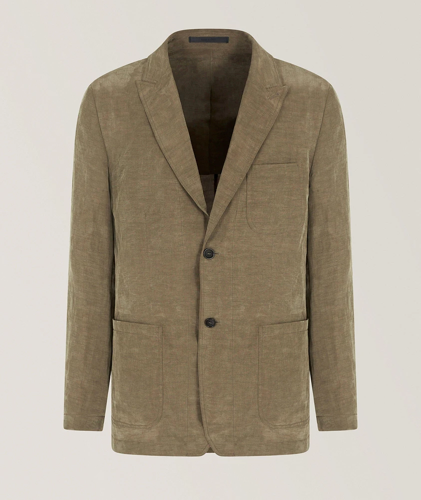 Linen-Blend Sport Jacket