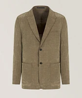 Linen-Blend Sport Jacket