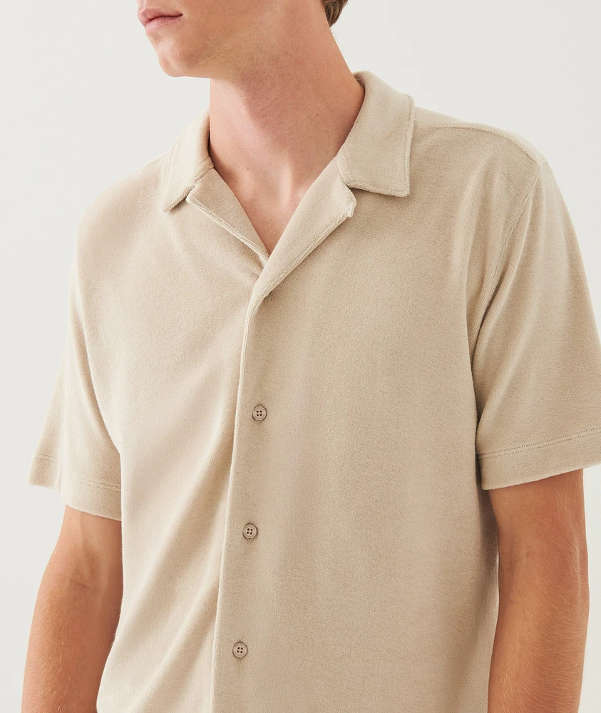 Terry Cotton Camp Shirt