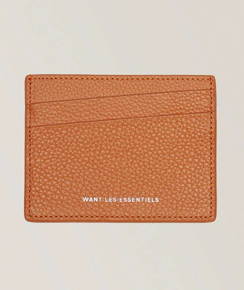 Branson Pebble-Grained Leather Cardholder