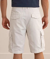 Garment-Dyed Cotton Bermuda Shorts