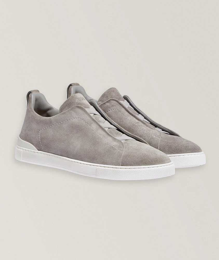 Triple Stitch Suede Sneakers