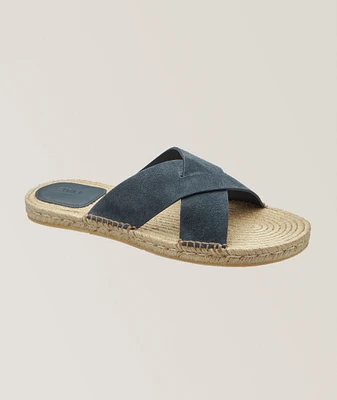 Crisscross Suede Espadrilles
