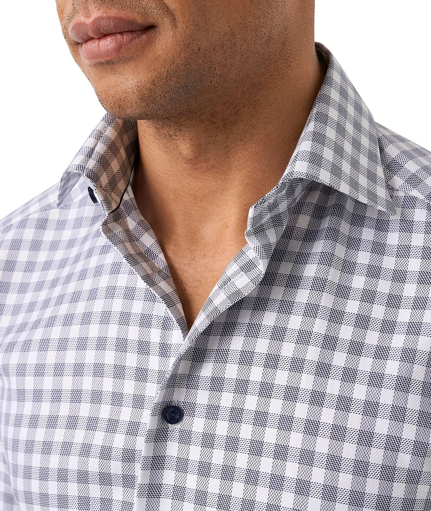 Contemporary-Fit Check Twill Dress Shirt