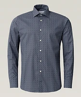 Contemporary-Fit Floral Twill Dress Shirt