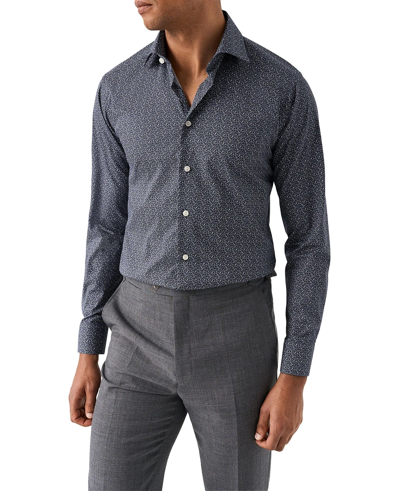 Contemporary-Fit Floral Twill Dress Shirt