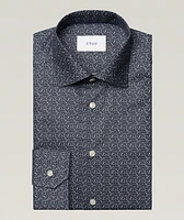 Contemporary-Fit Floral Twill Dress Shirt