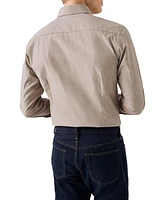 Contemporary-Fit Mélange Twill Dress Shirt