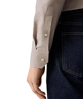 Contemporary-Fit Mélange Twill Dress Shirt