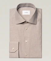 Contemporary-Fit Mélange Twill Dress Shirt