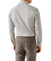 Contemporary-Fit Geometric Twill Dress Shirt